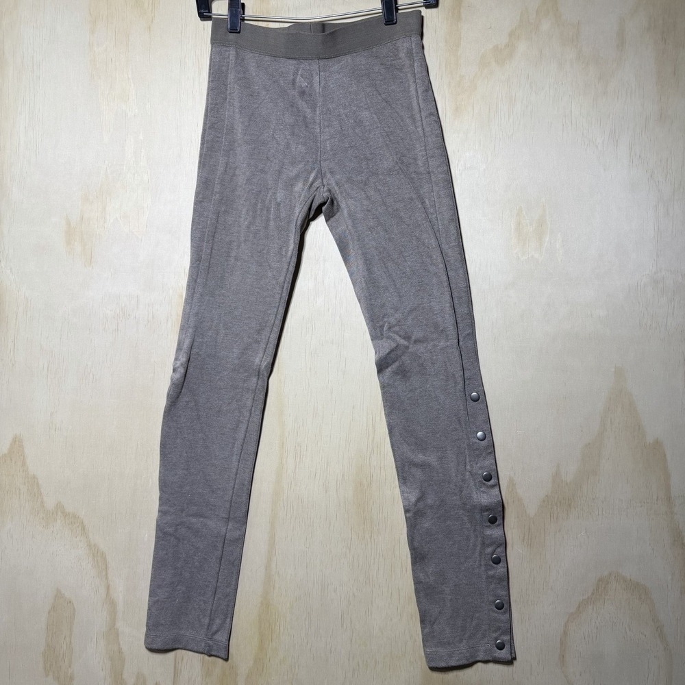 BCBG MaxAzria Womens Leggings Small Brown Stretch Snap‎ Ankle Casual Pants